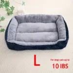 Pet Sleeping Nest Sofa Bed for Cats and Dogs for Resting & Lounging, Thick Rectangular Mattress – gallery image 15