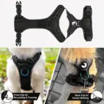 Dog Harness for Training and Walking with Reflective Trim and Top Control Handle – gallery image 9