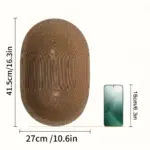 Oval Cat Scratching Bed for Scratching & Resting with Sturdy Cardboard Surface – gallery image 11