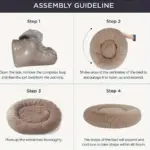 Plush Round Dog Bed for Resting & Sleeping with Deep Bolstered Shape – gallery image 10