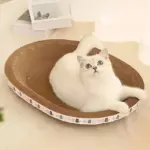 Oval Cat Scratching Bed for Scratching & Resting with Sturdy Cardboard Surface – gallery image 8
