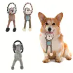 Bite-Resistant Dog Plush Chew Toy for Chewing & Interactive Play with Long-Leg Design – gallery image 7