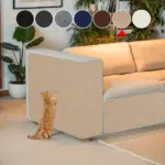 Self-Adhesive Cat Scratching Pad for Scratch Protection & Surface Guarding, Beige & Brown Textured Design – gallery image 8