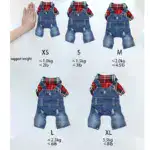 Plaid Imitation Denim Dog Jacket for Warmth and Outdoor Wear – gallery image 11