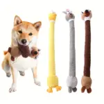 Long Neck Animal Plush Squeaky Toy for Dog Chewing & Interactive Play – gallery image 3