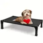 Cooling Elevated Dog Bed for Pet Resting with Breathable Mesh Surface and Metal Frame – gallery image 20