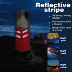 Dog Life Vest for Water Activities and Visibility with Reflective Stripes and Top Handle – gallery image 8