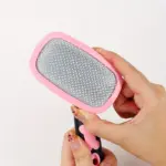 Pet Grooming Brush for Removing Loose Fur with Handheld Grip Design – gallery image 10