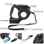 Retractable Dog Leash for Walking Control with Built-In Waste Bag Holder – gallery image 7