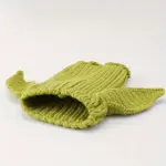 Knitted Pet Dog Hat for Wind Protection & Warmth, Green Elf Style – main image