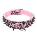 Rivet Dog Collar for Pet Walking & Control with Wolf Tooth Spike Design – gallery image 2