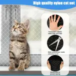 Transparent Mesh Protection Net for Balcony and Window Barrier Use with Fixed Plastic Buckles – gallery image 6