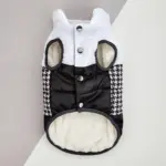 Three-Color Patchwork Padded Pet Coat for Cold-Weather Wear – gallery image 5