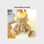 Small Dog Jumpsuit for Pet Wear & Coverage with Knit Polyester and Snap Button Closure – gallery image 5