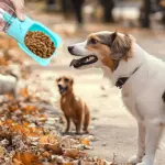 Portable Pet Water Bottle for Dispensing Water During Travel with Attached Food Container – gallery image 6