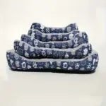 Pet Mattress Cushion for Resting & Lounging with Easy-Clean Surface and Paw Print Design – main image