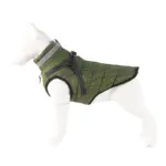 Winter Dog Coat with Harness Vest for Walking & Outdoor Use, Reflective Padded Design – gallery image 3