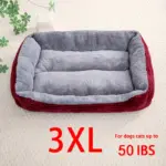 Pet Sleeping Nest Sofa Bed for Cats and Dogs for Resting & Lounging, Thick Rectangular Mattress – gallery image 11
