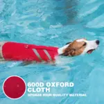 Dog Life Vest for Water Activities and Visibility with Reflective Stripes and Top Handle – gallery image 12