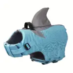 Reflective Shark Shape Pet Life Jacket for Water Safety & Visibility, Adjustable Fit – gallery image 2