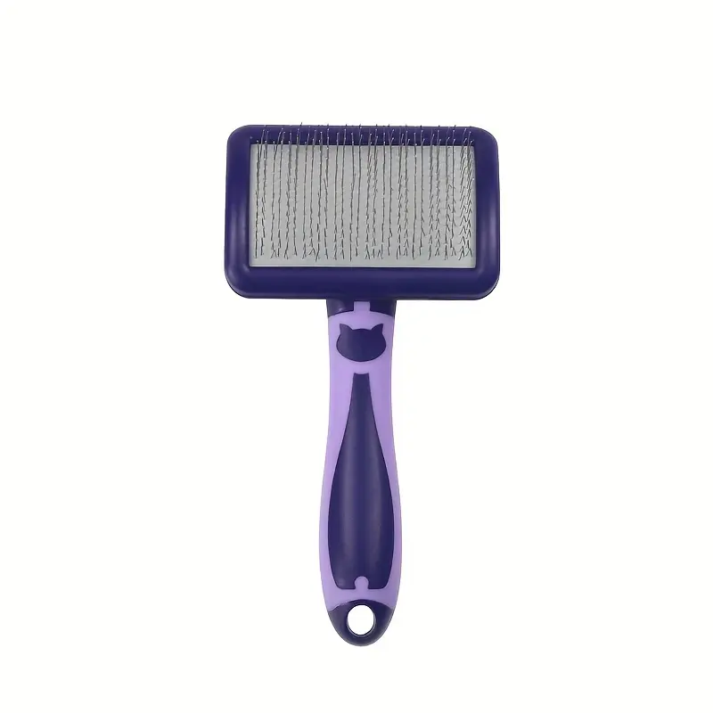 afdb36de-94c8-4bca-a894-fa84bb94b22b Curved Face Needle Comb for Detangling & Grooming Pet Fur with Easy-Clean Design – main image