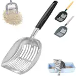 Metal Cat Litter Scoop for Sifting & Waste Removal with Long Handle – gallery image 6