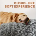 Plush Pet Bed Mattress for Resting & Lounging with Raised Edges and Rectangular Design – gallery image 9