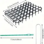 12pcs Cat Deterrent Mats for Surface Deterrence with Spiked Texture and Polypropylene Construction – gallery image 4