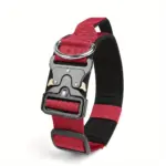 Tactical Dog Collar for Training & Outdoor Walks, Adjustable Nylon Webbing with Zinc Alloy Connector – gallery image 13