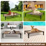 Cooling Elevated Dog Bed for Pet Resting with Breathable Mesh Surface and Metal Frame – gallery image 8