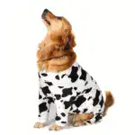 Dog Pajamas for Year-Round Wear with Soft Textured Fabric and Cow Spot Pattern – gallery image 9