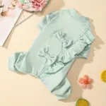 Dog Warm Jumpsuit for Daily Wear and Outdoor Use, Velvet Bow Detail – gallery image 9