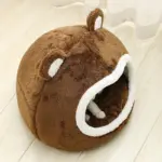 Enclosed Pet Bed for Resting & Sleeping with Soft Cushioned Interior – main image