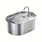 Automatic Pet Water Fountain for Dispensing Drinking Water, Stainless Steel Body & Water Level Window – gallery image 9