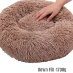 Plush Round Dog Bed for Resting & Sleeping with Deep Bolstered Shape – gallery image 11