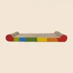 Rainbow Bone-Shaped Cat Scratching Board for Scratching & Resting – gallery image 2