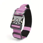 Tactical Dog Collar for Training & Outdoor Walks, Adjustable Nylon Webbing with Zinc Alloy Connector – gallery image 6
