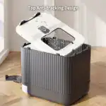 Covered Cat Litter Box Enclosure for Odor Control & Privacy with Easy-Clean Design – gallery image 14