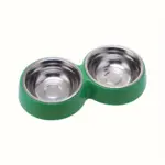Stainless Steel Double Pet Bowl for Feeding with Removable Inserts – gallery image 11