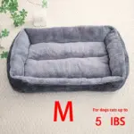 Pet Sleeping Nest Sofa Bed for Cats and Dogs for Resting & Lounging, Thick Rectangular Mattress – gallery image 20