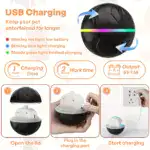 Interactive Rolling Dog Ball Toy for Self-Directed Play with Light-Up Design – gallery image 7