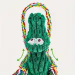 Plush Alligator Dog Toy for Chewing & Interactive Play with Squeaker and Rope Tug Design – gallery image 2