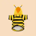 Bee Costume Hoodie for Small Dogs for Warm Wear in Cool Weather with Pullover Design – gallery image 3