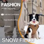 Winter Dog Coat with Harness Vest for Walking & Outdoor Use, Reflective Padded Design – gallery image 9