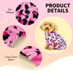 Plush Leopard Dog Pajamas for Warmth and Lounging – gallery image 6