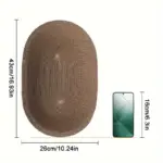 Oval Cat Scratching Bed for Scratching & Resting with Sturdy Cardboard Surface – gallery image 4