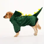 Winter Fleece Dog Hat for Warmth & Head Coverage, Dinosaur Style – gallery image 2
