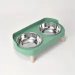 2-In-1 Cat Feeder and Water Dispenser for Pet Feeding with Dual Bowl Design – gallery image 10