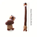 Long Neck Animal Plush Squeaky Toy for Dog Chewing & Interactive Play – gallery image 4