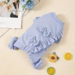 Dog Warm Jumpsuit for Daily Wear and Outdoor Use, Velvet Bow Detail – gallery image 13